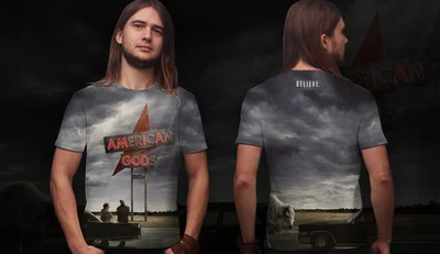 Футболки с полной запечаткой: Американские боги